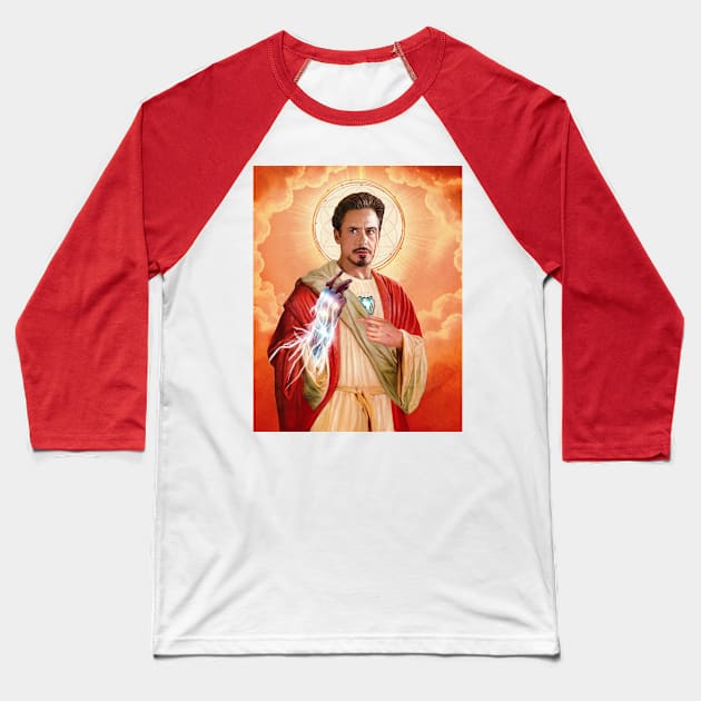 Saint IronMan Baseball T-Shirt by Gedogfx